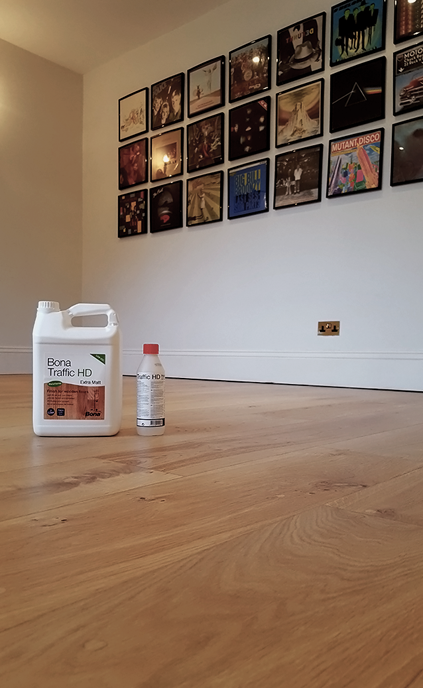 Refinishing hardwood floor without the dust